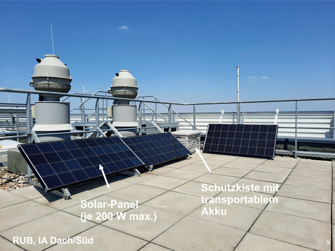 Mobile Solaranlage, IA Gebäude (Foto: F. Dickmann)