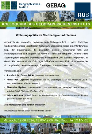 Gi Kolloquium - Wohnungspolitik
