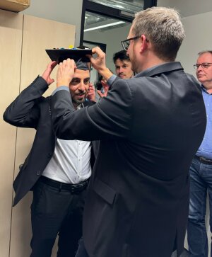 The Moment Of Donning The Honorary Doctoral Cap