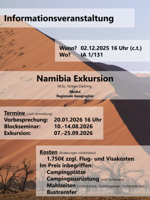 Flyer Namibia Exkursion