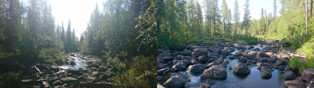Examples of restored streams in Sweden